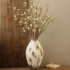 Fleur artificielle en polyester soyeux, tige unique avec 8 fleurs de bougainvillée, 91 cm, décoration intérieure