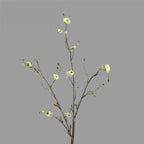 Fleur artificielle en polyester soyeux, tige unique avec 8 fleurs de bougainvillée, 91 cm, décoration intérieure
