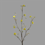 Fleur artificielle en polyester soyeux, tige unique avec 8 fleurs de bougainvillée, 91 cm, décoration intérieure