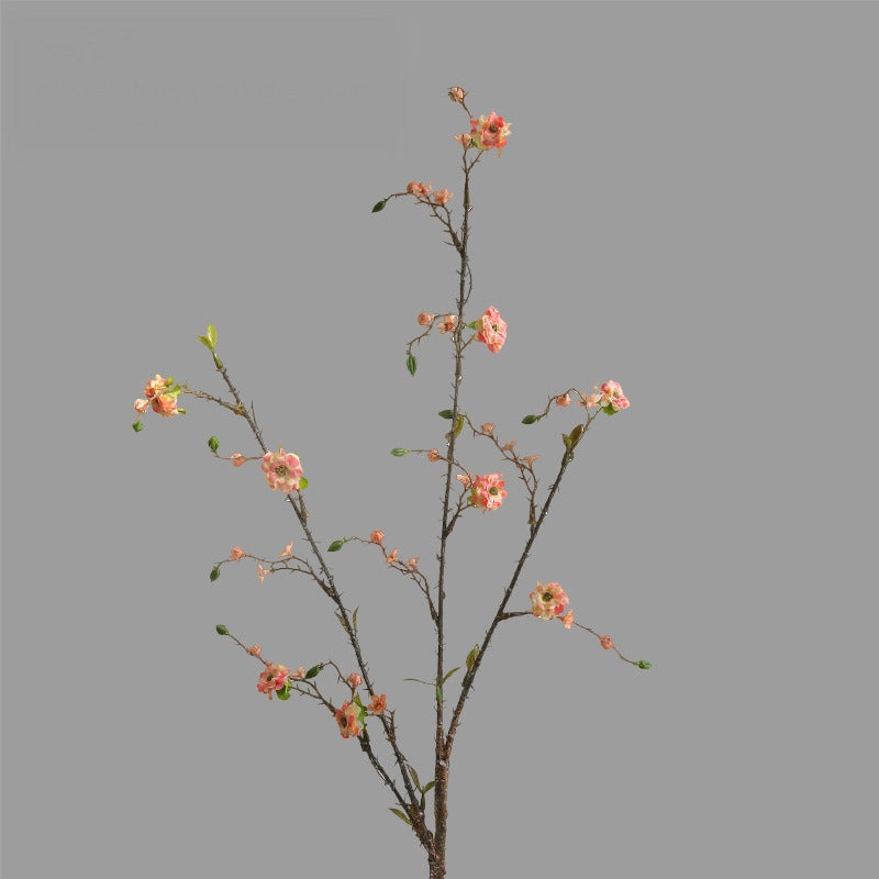 Fleur artificielle en polyester soyeux, tige unique avec 8 fleurs de bougainvillée, 91 cm, décoration intérieure