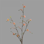 Fleur artificielle en polyester soyeux, tige unique avec 8 fleurs de bougainvillée, 91 cm, décoration intérieure