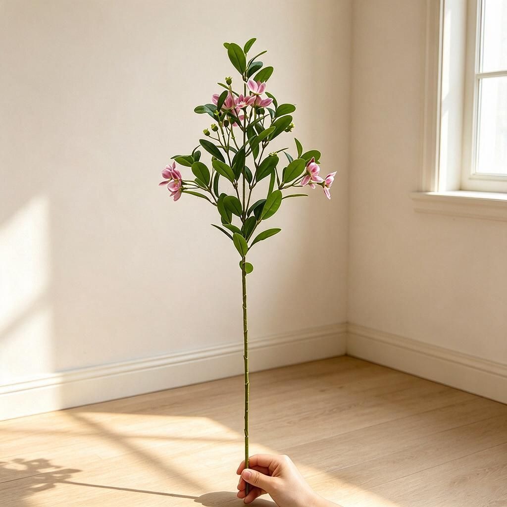 Fleurs artificielles de camélia, prunier, azalée et pêcher, bouquet de 62 cm, décoration intérieure