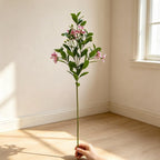 Fleurs artificielles de camélia, prunier, azalée et pêcher, bouquet de 62 cm, décoration intérieure