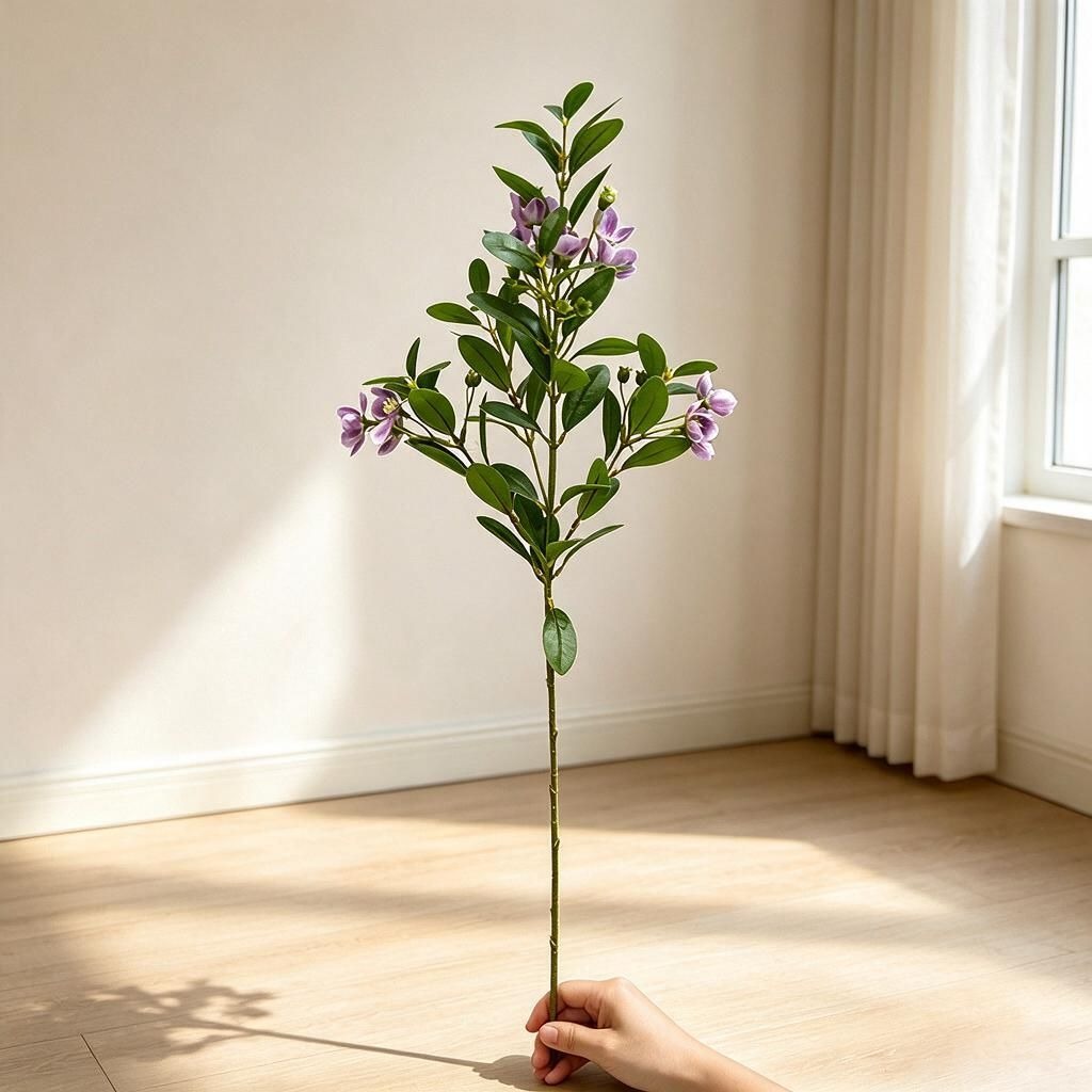 Fleurs artificielles de camélia, prunier, azalée et pêcher, bouquet de 62 cm, décoration intérieure