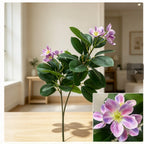Fleurs artificielles de camélia, prunier, azalée et pêcher, bouquet de 62 cm, décoration intérieure