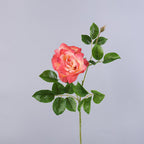 Rose artificielle en tissu soyeux, tige unique, 65 cm, décoration intérieure et extérieure