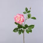 Rose artificielle en tissu soyeux, tige unique, 65 cm, décoration intérieure et extérieure