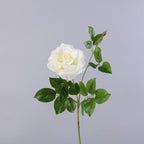 Rose artificielle en tissu soyeux, tige unique, 65 cm, décoration intérieure et extérieure