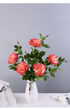 Rose artificielle en tissu soyeux, tige unique, 65 cm, décoration intérieure et extérieure