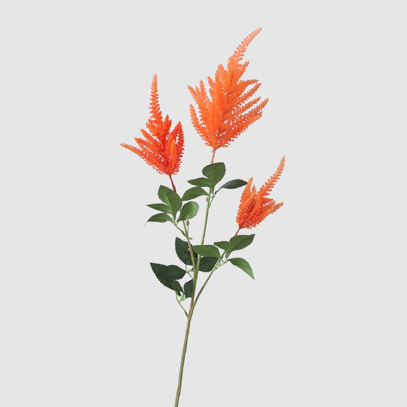 Fleur artificielle Astilbe, tige unique avec 3 fleurs, 103 cm, décoration intérieure élégante
