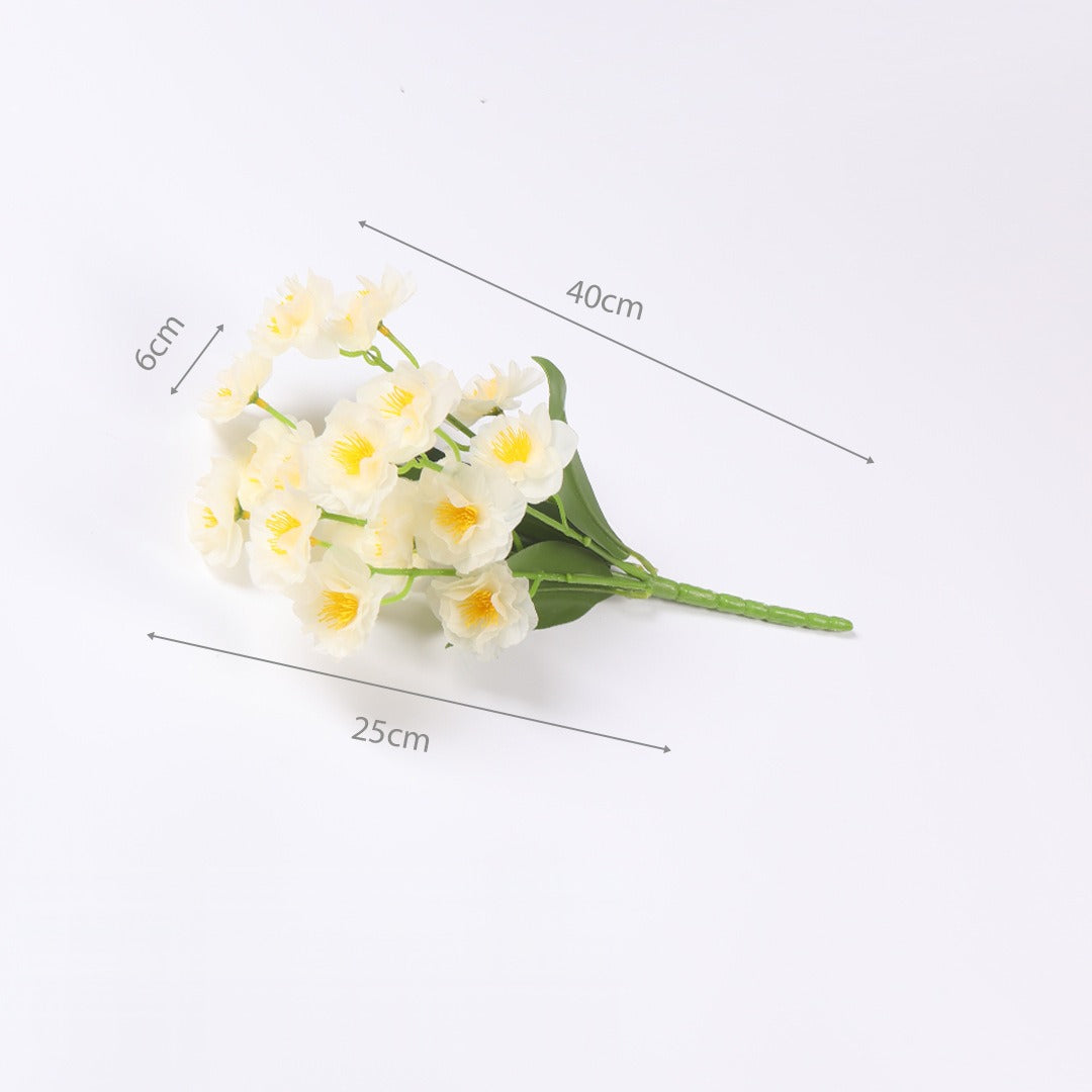 Bouquet de fleurs artificielles Pittosporum (25 cm), décoration élégante pour mariage, maison et espaces commerciaux