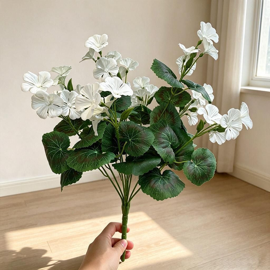 Bouquet de fleurs artificielles de bégonia, 36 fleurs, 100 cm, décoration d'intérieur, mariage, événements