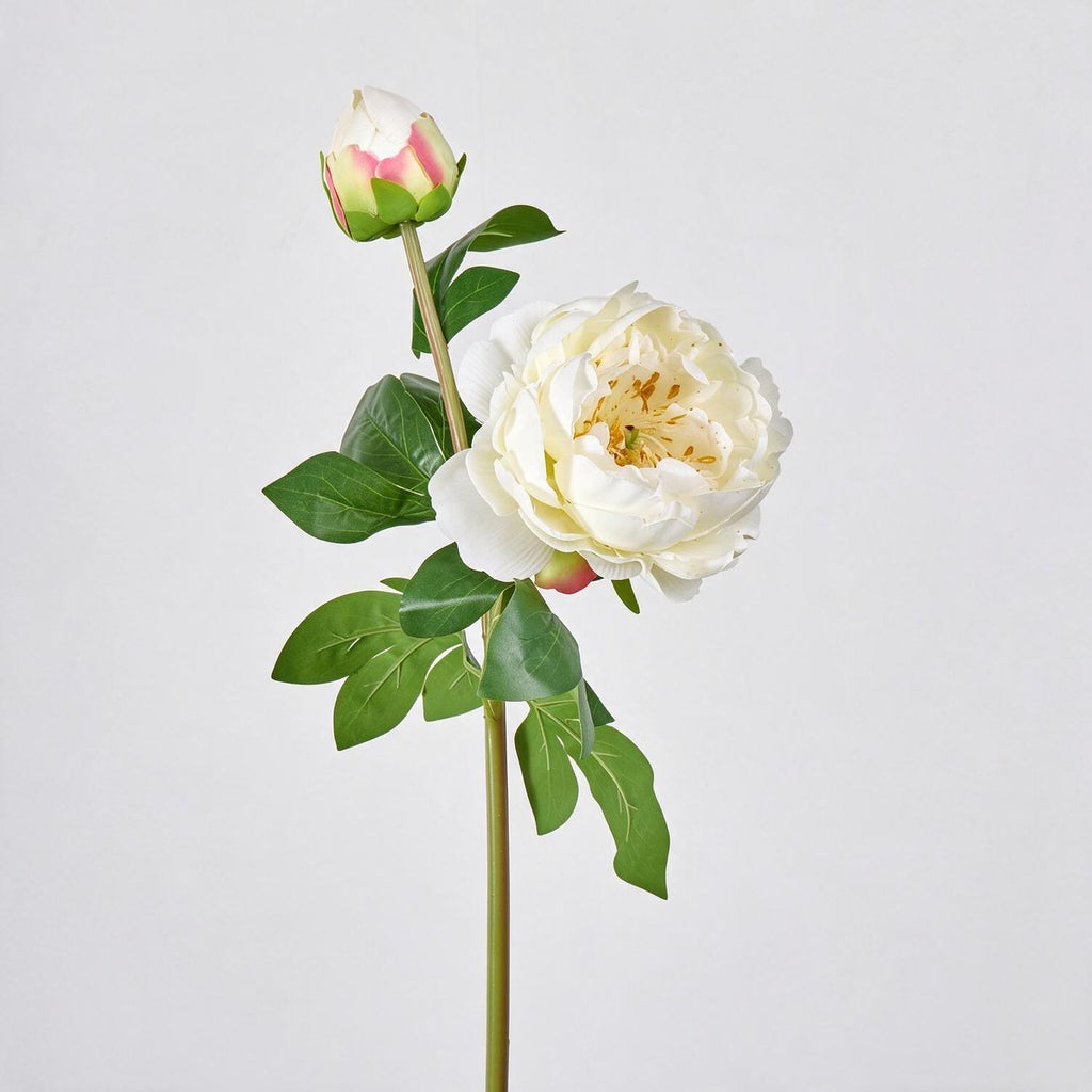 Bouquet de pivoines artificielles en soie 2 têtes, 66 cm, décoration intemporelle pour mariage, maison, bureau, vitrine commerciale