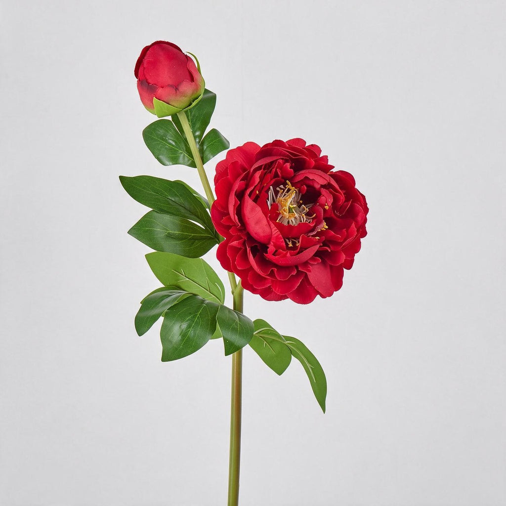 Bouquet de pivoines artificielles en soie 2 têtes, 66 cm, décoration intemporelle pour mariage, maison, bureau, vitrine commerciale