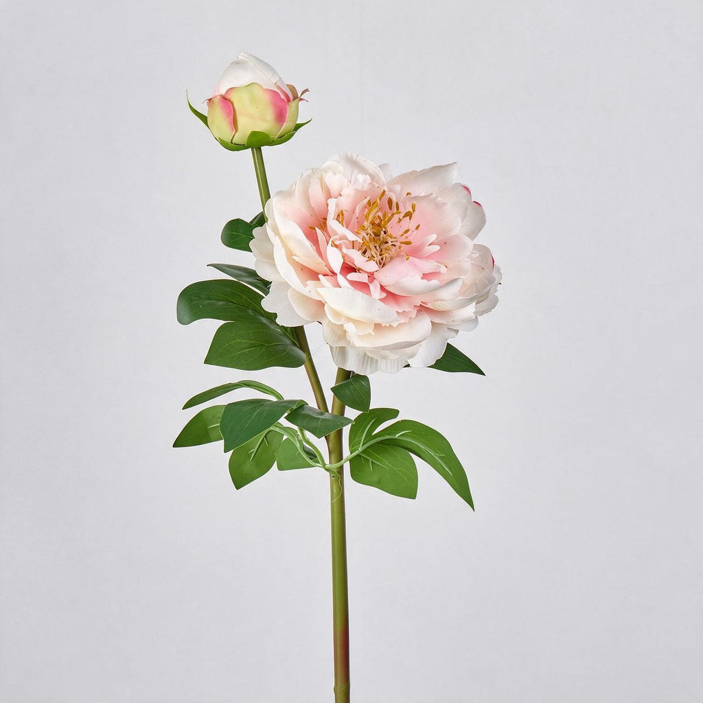 Bouquet de pivoines artificielles en soie 2 têtes, 66 cm, décoration intemporelle pour mariage, maison, bureau, vitrine commerciale