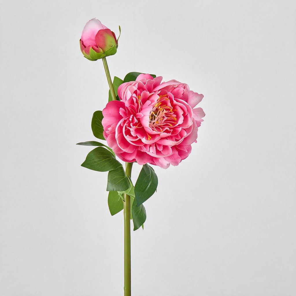 Bouquet de pivoines artificielles en soie 2 têtes, 66 cm, décoration intemporelle pour mariage, maison, bureau, vitrine commerciale