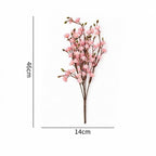 Fleur artificielle de cerisier, bouquet unique, décoration de mariage, hôtel, maison, 46 cm
