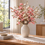 Fleur artificielle de cerisier, bouquet unique, décoration de mariage, hôtel, maison, 46 cm