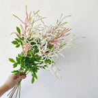 Fleur artificielle de gardénia, tige unique de 60 cm, décoration intérieure et mariage