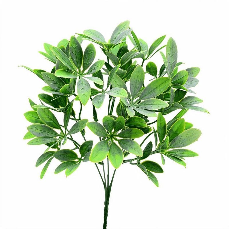 Bouquet de feuilles de Pachira en plastique, 33 cm, décoration intérieure et extérieure