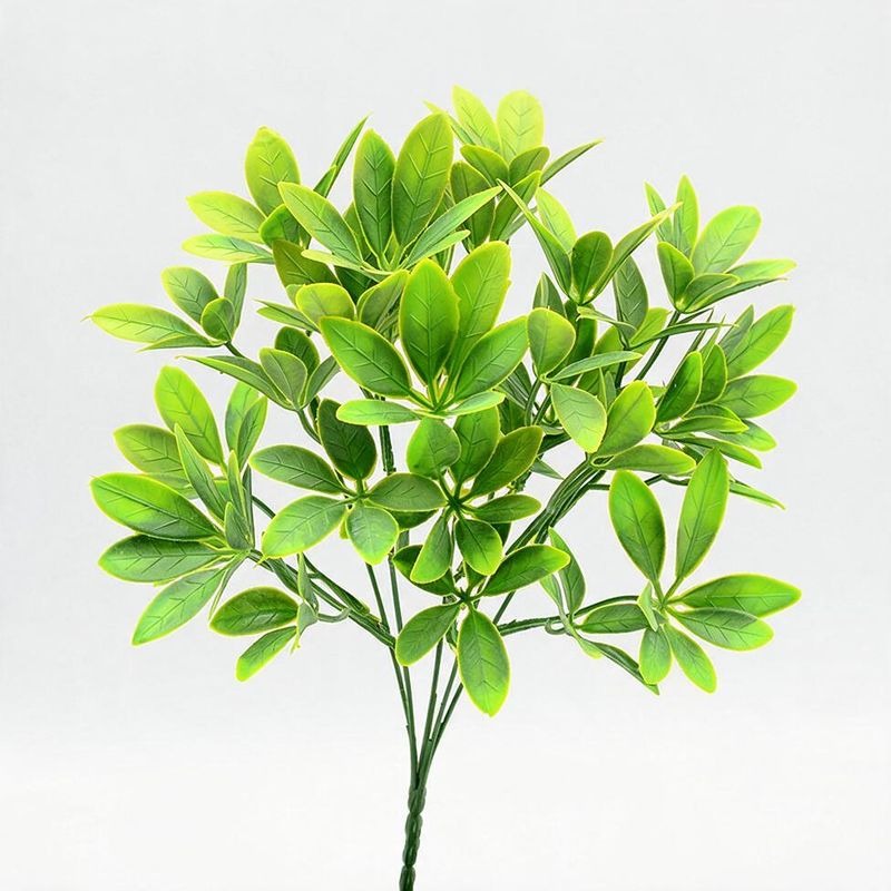 Bouquet de feuilles de Pachira en plastique, 33 cm, décoration intérieure et extérieure