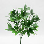 Bouquet de feuilles de Pachira en plastique, 33 cm, décoration intérieure et extérieure