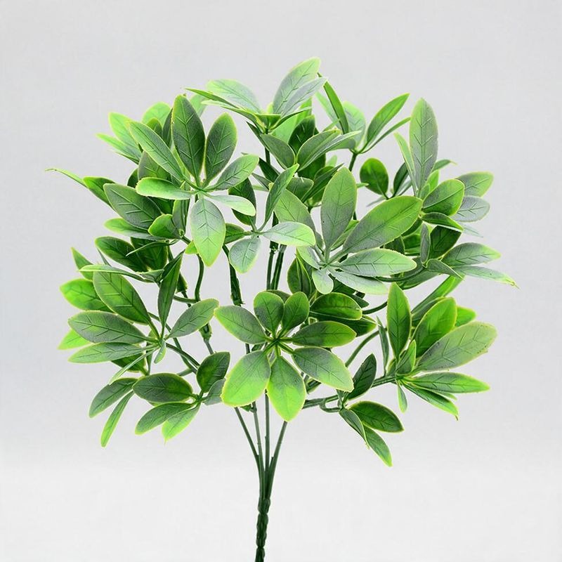 Bouquet de feuilles de Pachira en plastique, 33 cm, décoration intérieure et extérieure