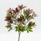 Bouquet de feuilles de Pachira en plastique, 33 cm, décoration intérieure et extérieure
