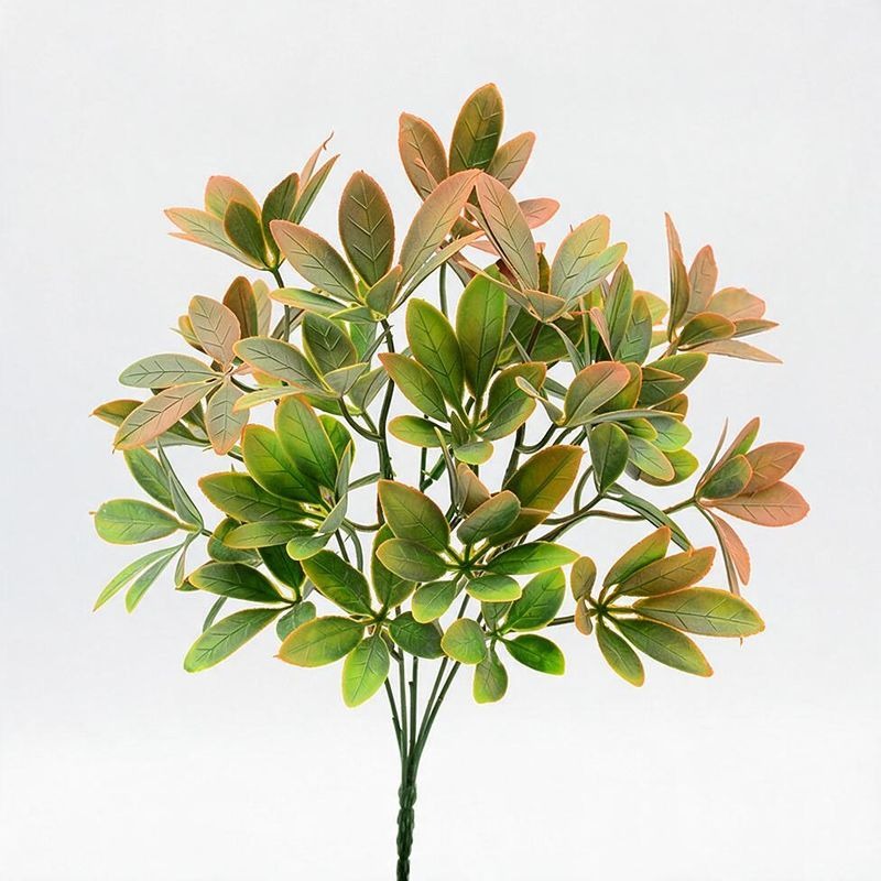 Bouquet de feuilles de Pachira en plastique, 33 cm, décoration intérieure et extérieure