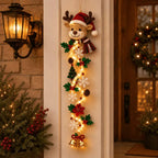 Décor de Porte Lumineux pour Noël, 120 cm, Guirlande LED