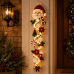 Décor de Porte Lumineux pour Noël, 120 cm, Guirlande LED