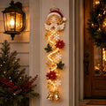 Décor de Porte Lumineux pour Noël, 120 cm, Guirlande LED