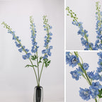 Tige artificielle de delphinium 106 cm, décoration élégante pour mariage, intérieur et extérieur, style champêtre provençal