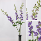 Tige artificielle de delphinium 106 cm, décoration élégante pour mariage, intérieur et extérieur, style champêtre provençal