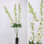 Tige artificielle de delphinium 106 cm, décoration élégante pour mariage, intérieur et extérieur, style champêtre provençal