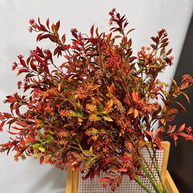 Tige unique de plante artificielle en perles, 90 cm, idéale pour mariages et décoration intérieure