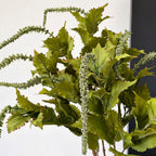Feuilles de Shiso Simulées, Style Rétro, Longueur 88 cm, Matériau Mixte, Décoration de Table et Espaces Commerciaux