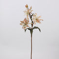 Fleur artificielle en soie synthétique, lys double, 58 cm, 3 fleurs, décoration intérieure, mariage, événements