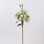Fleur artificielle en soie synthétique, lys double, 58 cm, 3 fleurs, décoration intérieure, mariage, événements