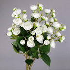 Fausse fleur de camélia, 12 fleurs, 46 cm, tissu soyeux, décoration intérieure, mariage, événements