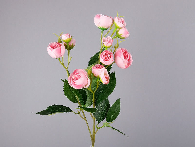 Fausse fleur de camélia, 12 fleurs, 46 cm, tissu soyeux, décoration intérieure, mariage, événements