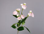 Fausse fleur de camélia, 12 fleurs, 46 cm, tissu soyeux, décoration intérieure, mariage, événements
