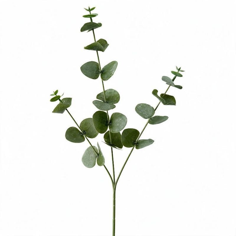 3 Branches d'Eucalyptus Artificiel, 45 cm, Décor d'Intérieur, Mariage, Élégance Naturelle
