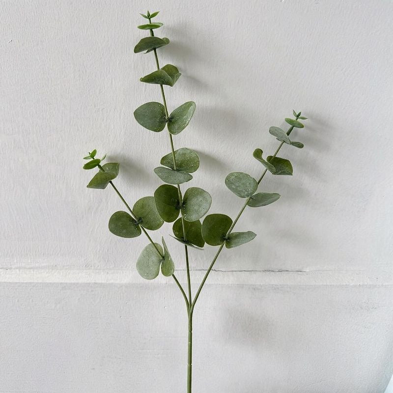 3 Branches d'Eucalyptus Artificiel, 45 cm, Décor d'Intérieur, Mariage, Élégance Naturelle