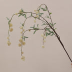 Fleur artificielle longue tige à baies de style moderne, décoration intérieure et extérieure, 116 cm