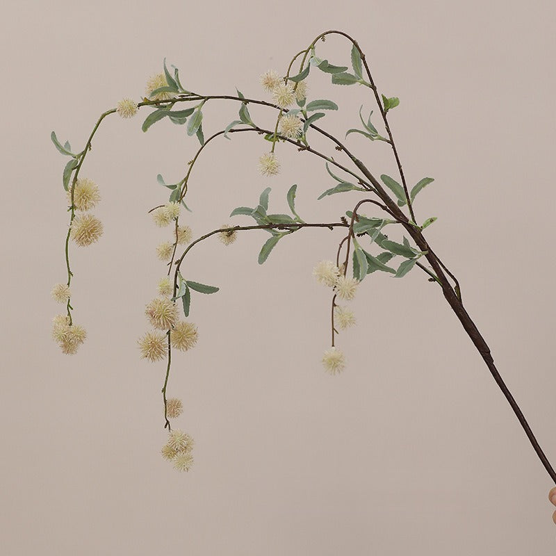 Fleur artificielle longue tige à baies de style moderne, décoration intérieure et extérieure, 116 cm