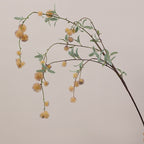 Fleur artificielle longue tige à baies de style moderne, décoration intérieure et extérieure, 116 cm