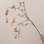 Fleur artificielle longue tige à baies de style moderne, décoration intérieure et extérieure, 116 cm