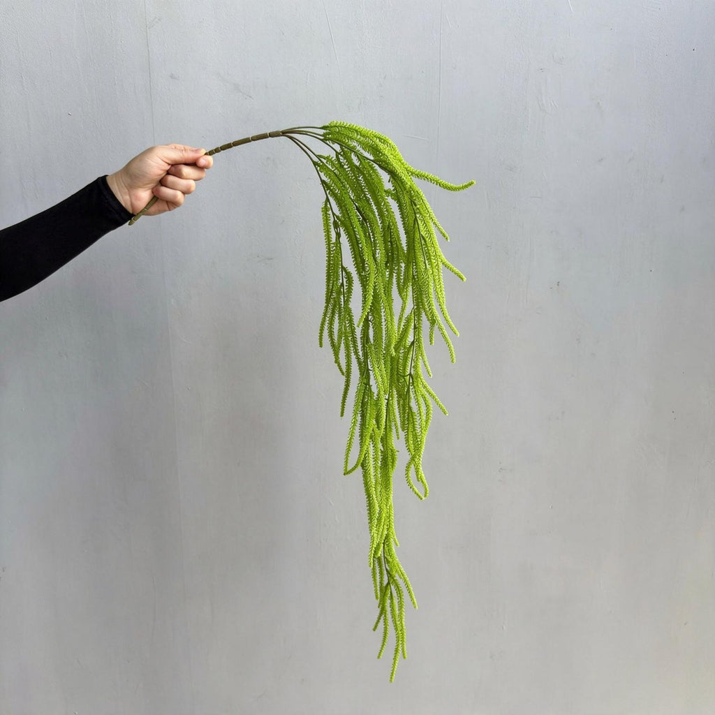 Plante artificielle suspendue Asparagus, décoration murale, 90 cm, style campagne, PE