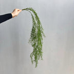 Plante artificielle suspendue Asparagus, décoration murale, 90 cm, style campagne, PE